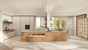 Modelo Brera con sistema push-pull en sus muebles.