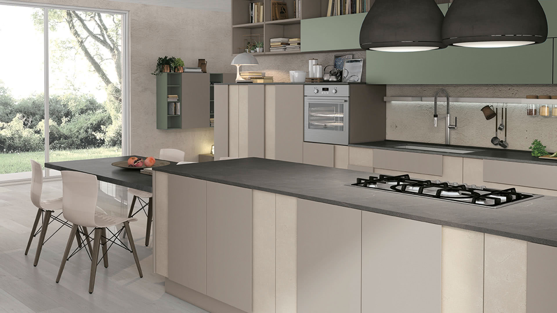Ventajas del sistema push-pull en los muebles de la cocina
